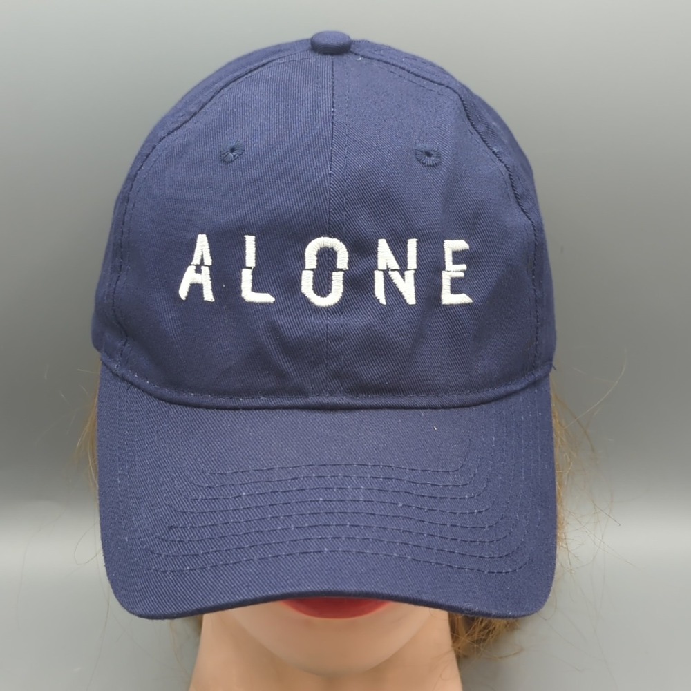 RARE Alone Survival TV Show Cast And Crew Hat Promo Adjustable Cap Blue